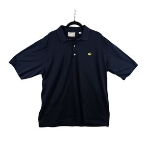 Augusta National Golf Shop Mens XL Navy Blue Polo Shirt Masters Tournament Logo